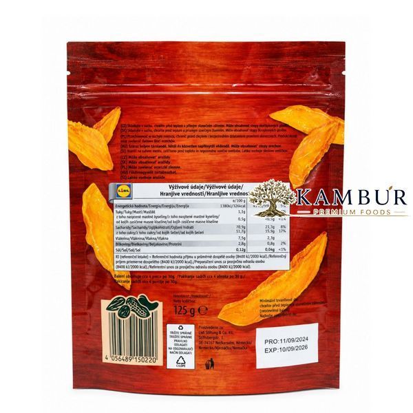 Манго сушене дольками Alesto Selection Mango Pieces Dried 125 г (4056489150220)