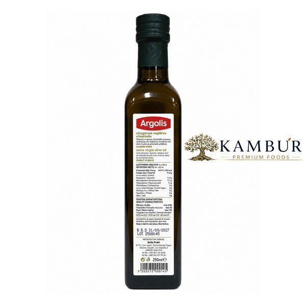 Оливковое масло первого холодного отжима Argolis Extra Virgin Olive Oil 250 мл (5202272000145) 000145 фото